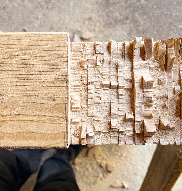 Conservation works at historic timber roof.